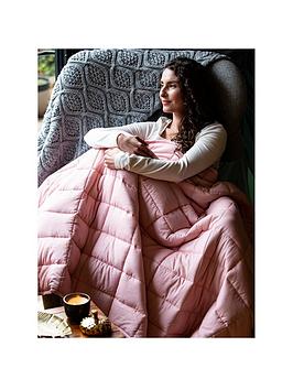 Product photograph of Rest Easy Weighted Blanket In Blush Ndash 7 Kg Ndash 135 X 200 Cm from very.co.uk