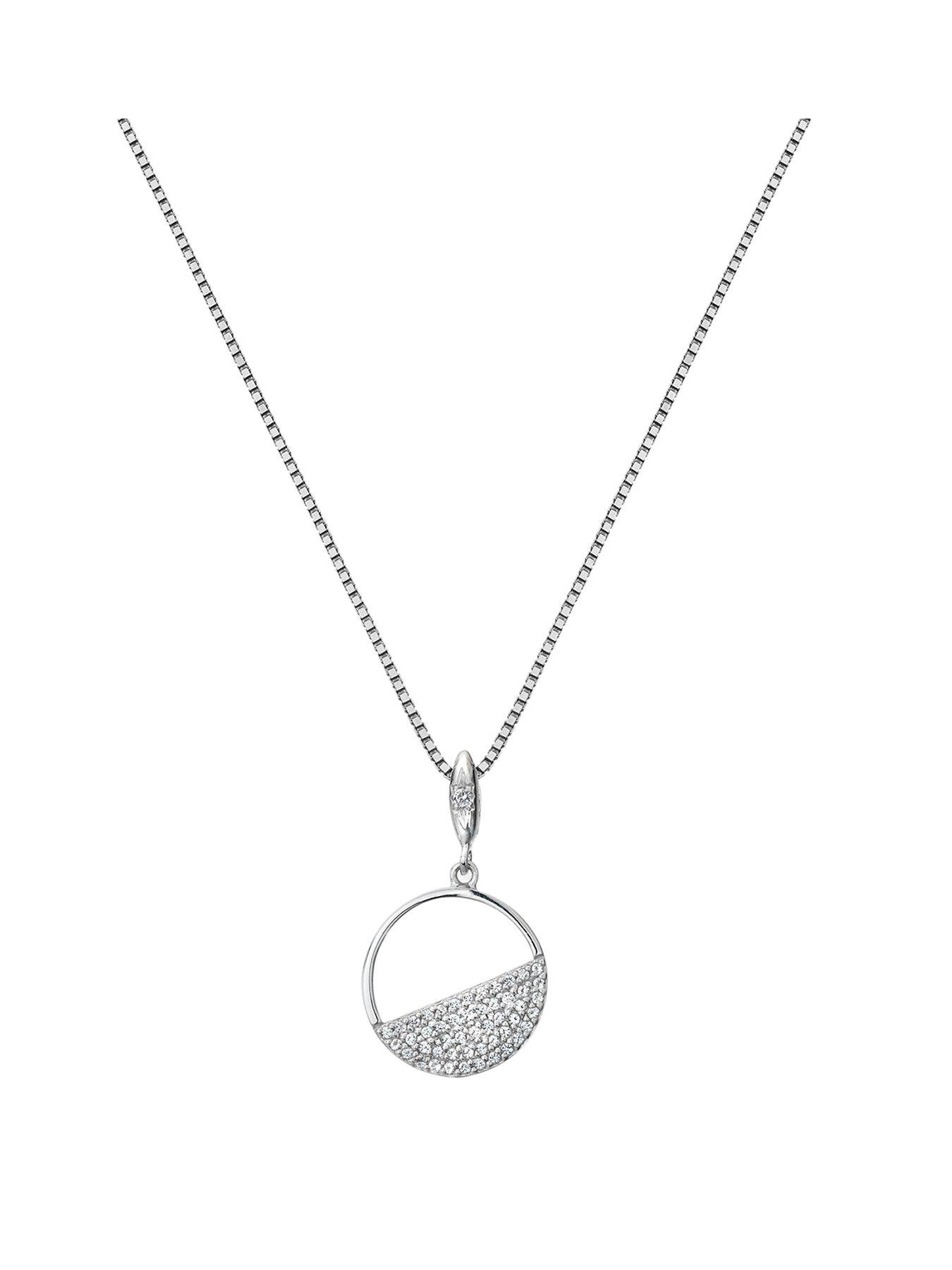 Hot Diamonds Hot Diamonds Horizon White Topaz Circle Pendant review