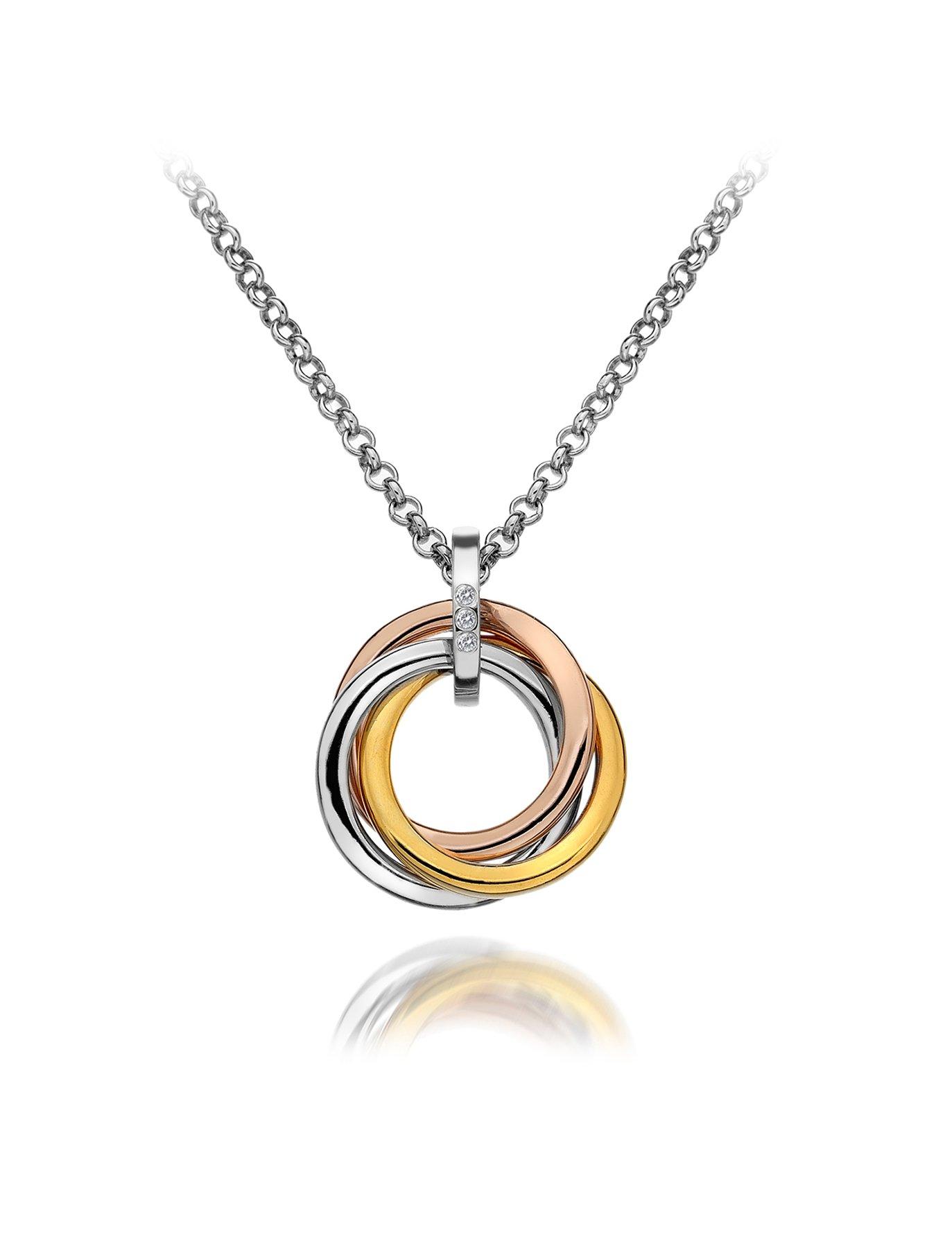 undefined Calm Pendant Tri Colour Necklace