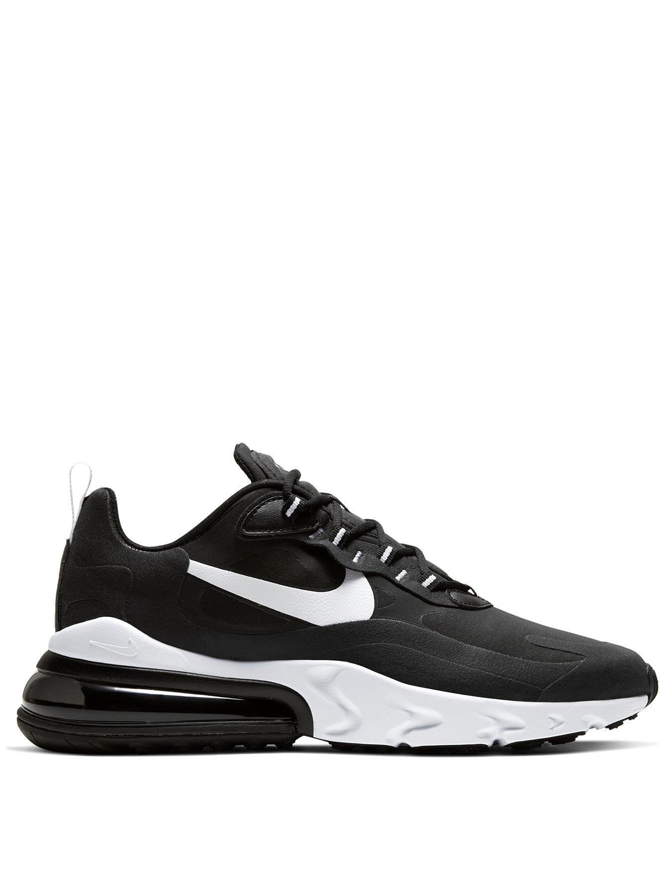 nike 270 react men's black