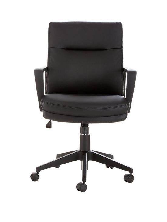 front image of pluto-office-chair-black