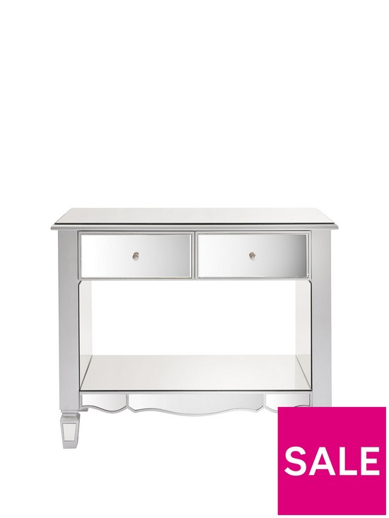 front image of mirage-mirrorednbspconsole-table