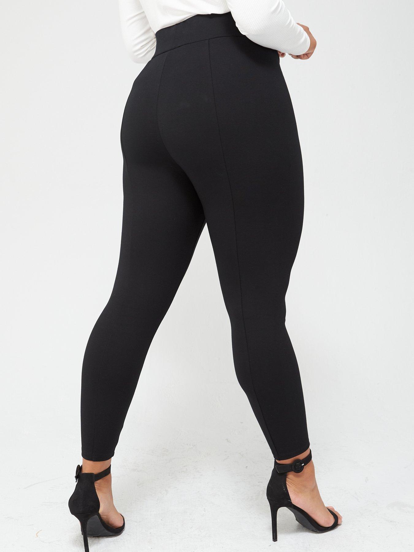 Modern Black High Waisted Leggings – Blexry