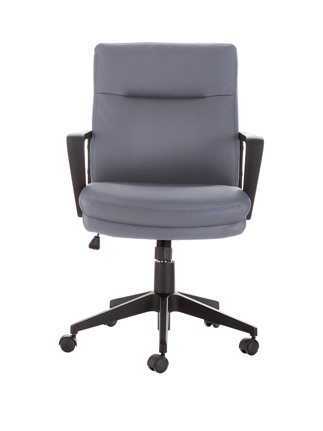 Product photograph of Pluto Office Chair - Grey from very.co.uk