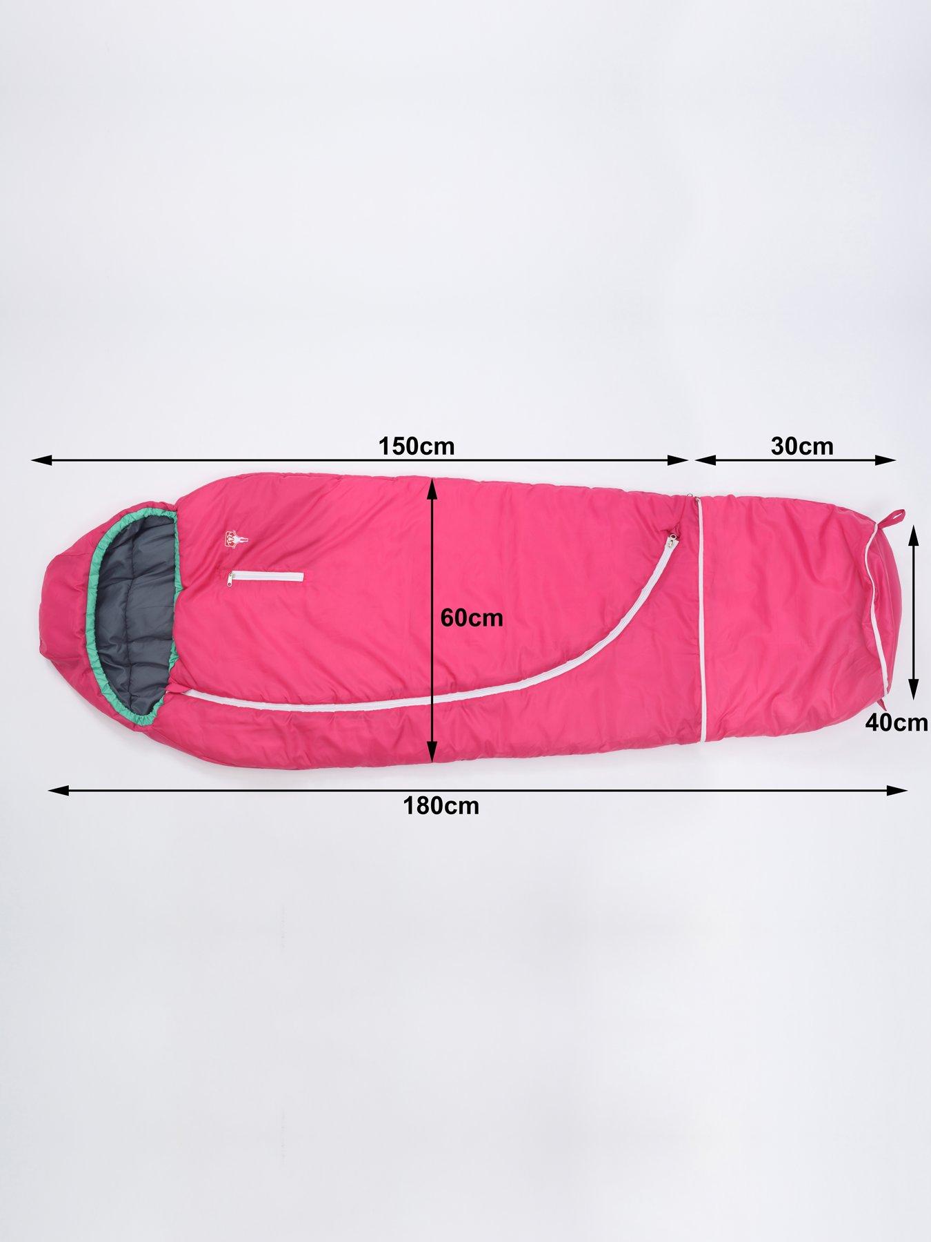 Pink mummy shop sleeping bag