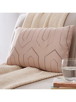 Product photograph of Tess Daly Phoebe Filled Boudoir Cushion - Blush Pink from very.co.uk