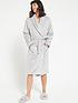  image of v-by-very-supersoft-dressing-gown-grey