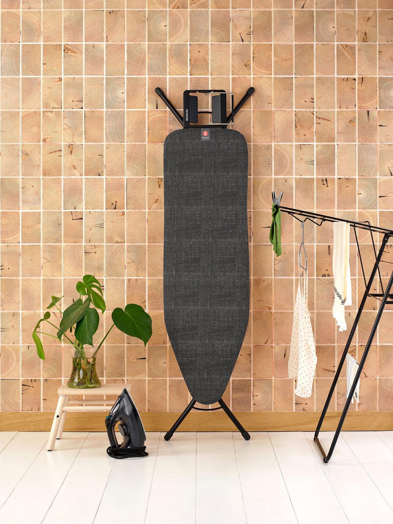 Image 1 of 5 of Brabantia Ironing Board B with Black Denim Print Cover
