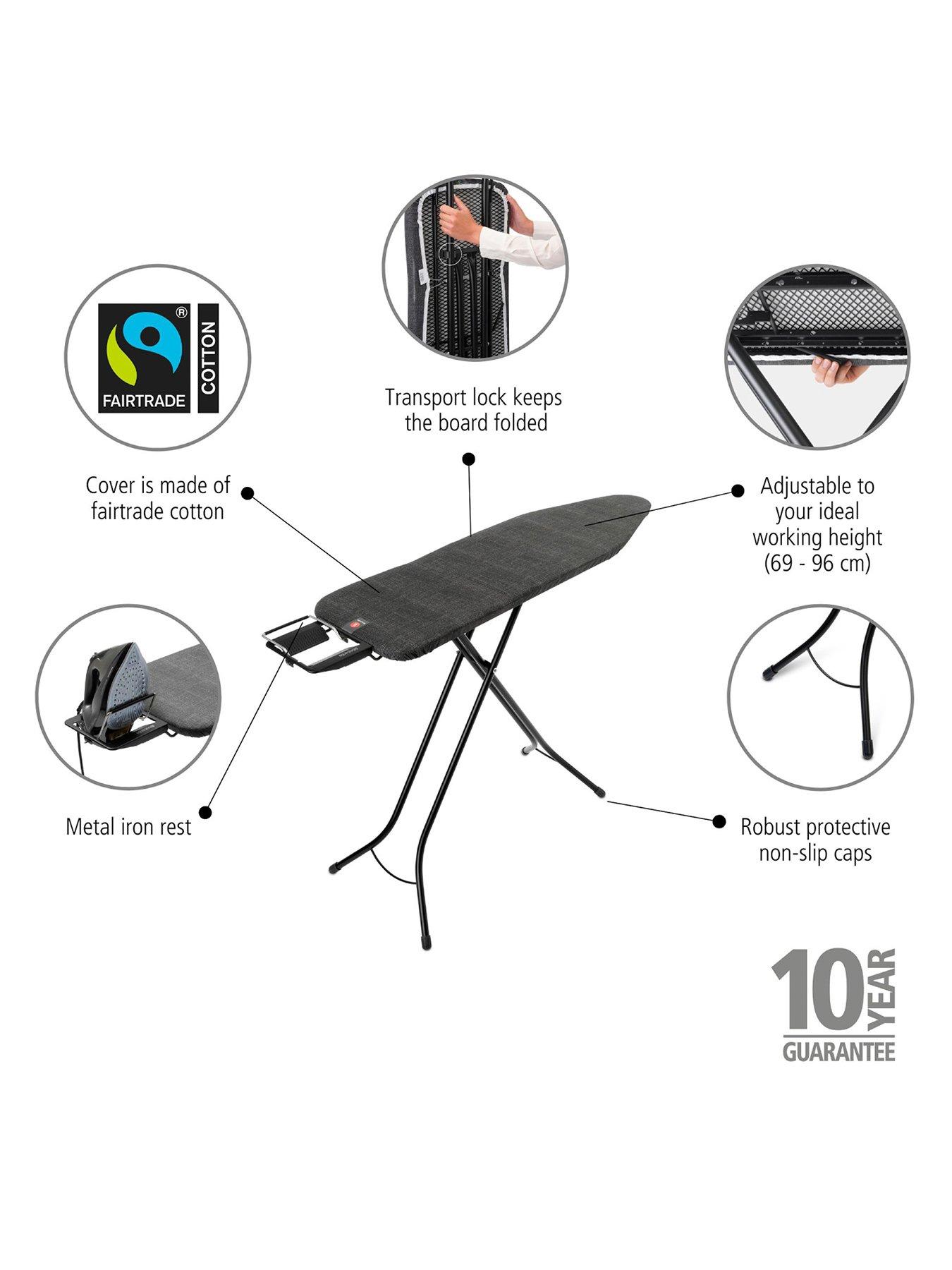 Image 4 of 5 of Brabantia Ironing Board B with Black Denim Print Cover