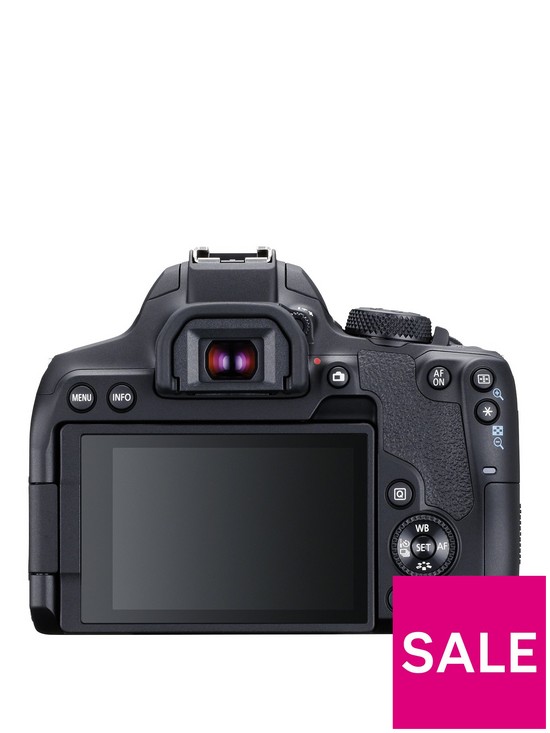 stillFront image of canon-eos-850d-slr-camera-black-with-ef-s-18-55mm-f4-56-is-stm-lens-kit
