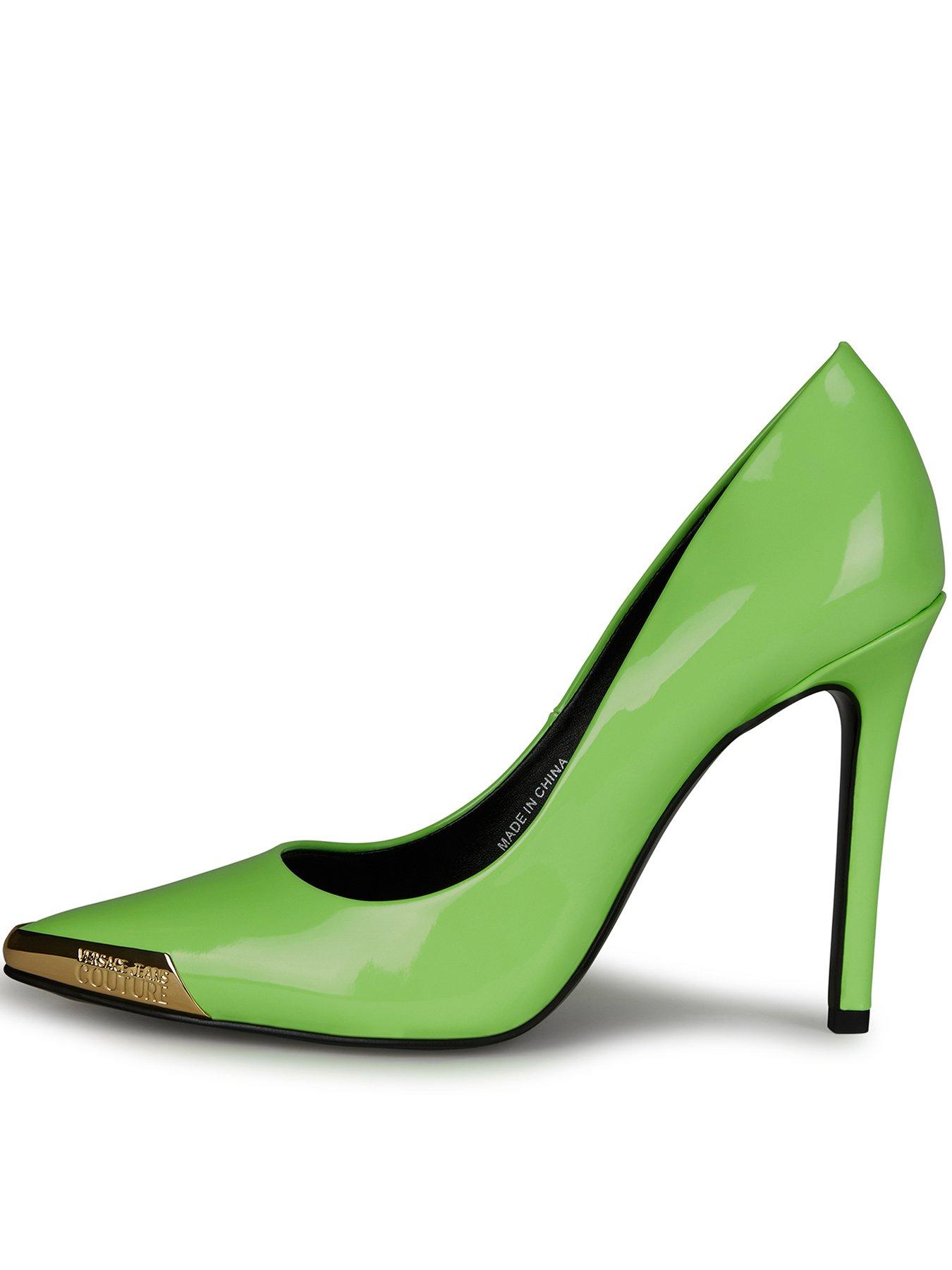 green heeled shoes uk