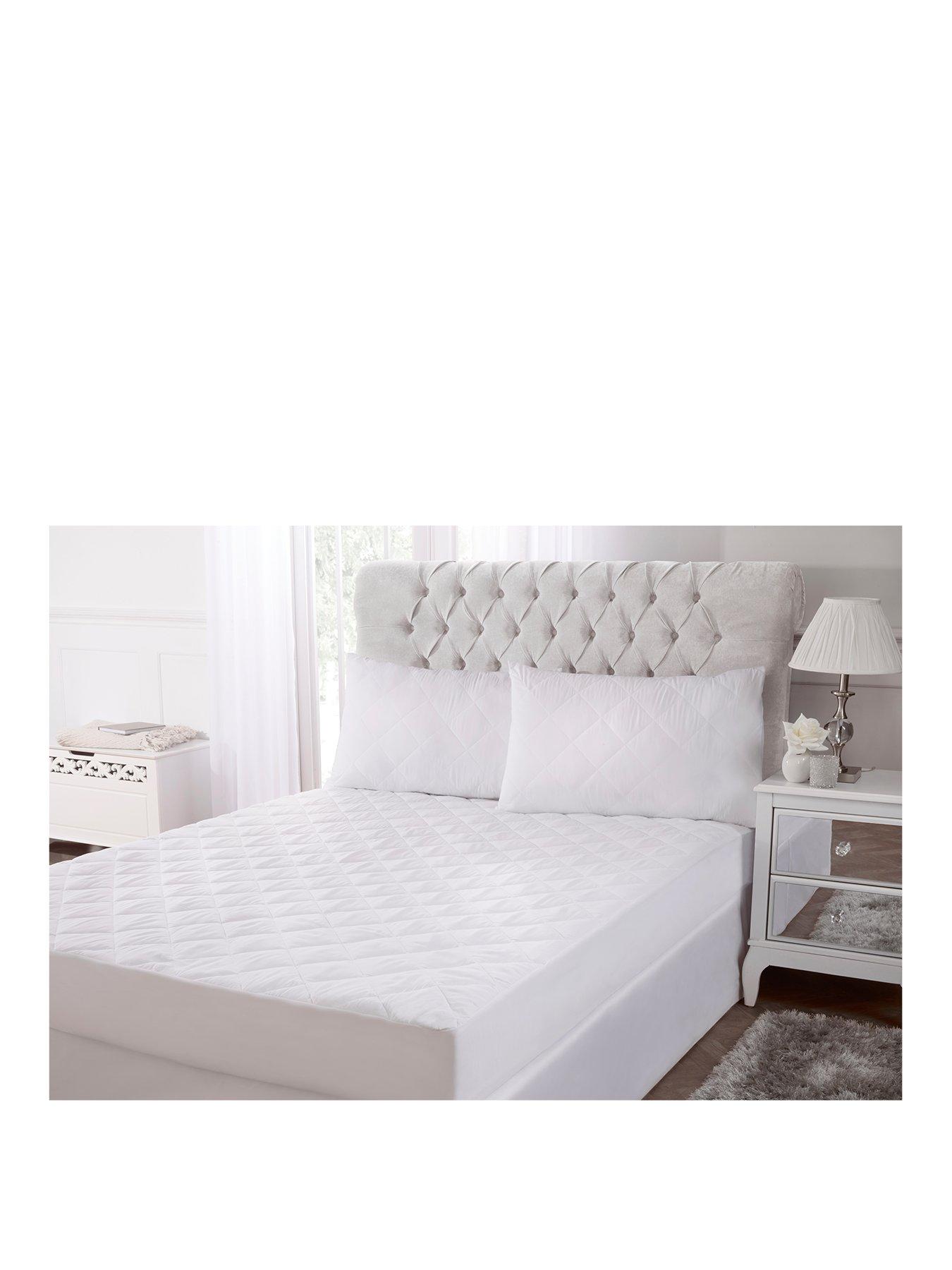 Image 2 of 4 of Very Home Extra Deep Luxury Bamboo Mattress Protector &nbsp;Double - White