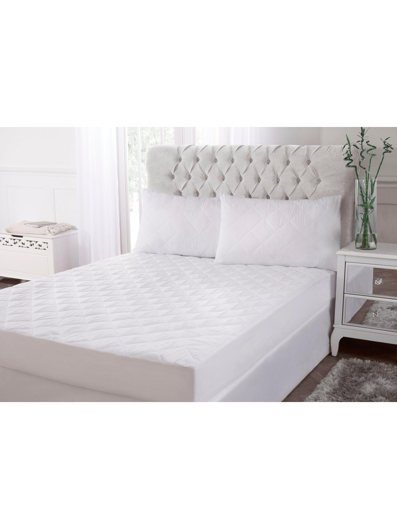 Image 4 of 4 of Very Home Extra Deep Luxury Bamboo Mattress Protector &nbsp;Double - White