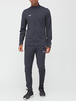 UNDER ARMOUR Challenger II Knit Warm-Up Tracksuit - Grey | very.co.uk