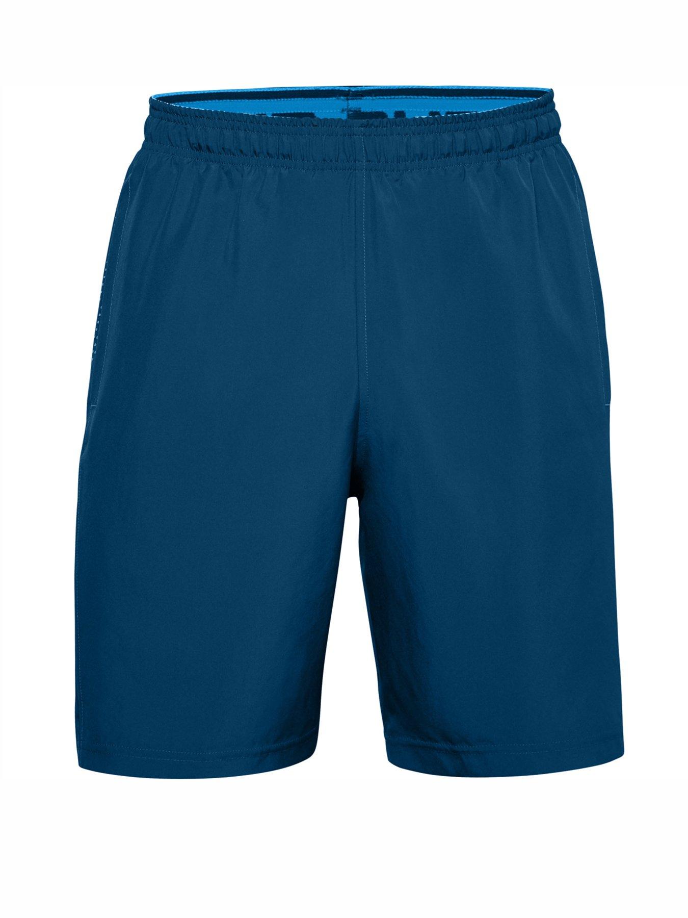 Men Woven Graphic Shorts - Blue