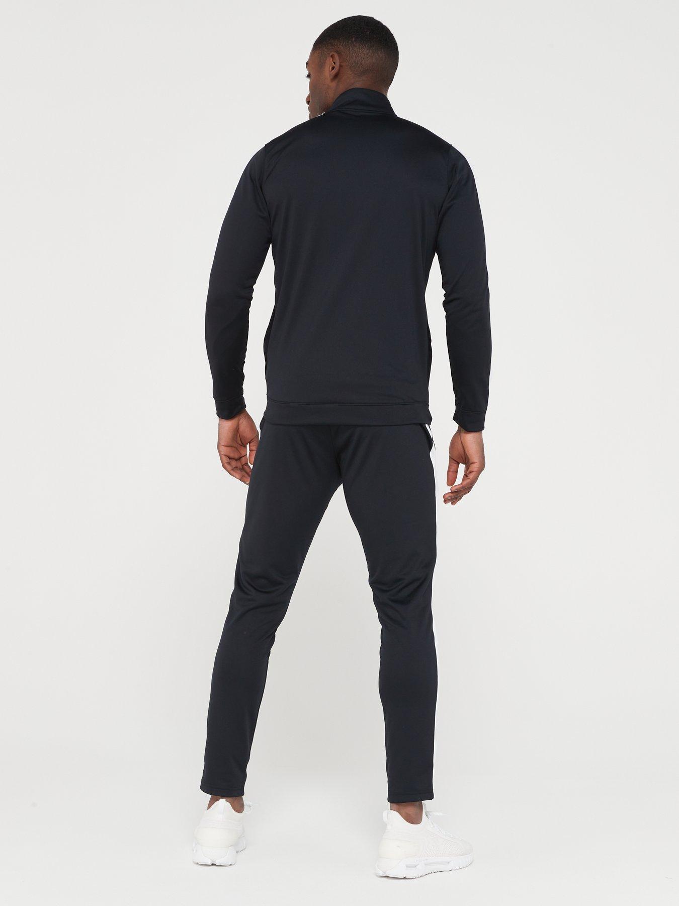 UNDER ARMOUR Training Knit Tracksuit - Black/White | very.co.uk