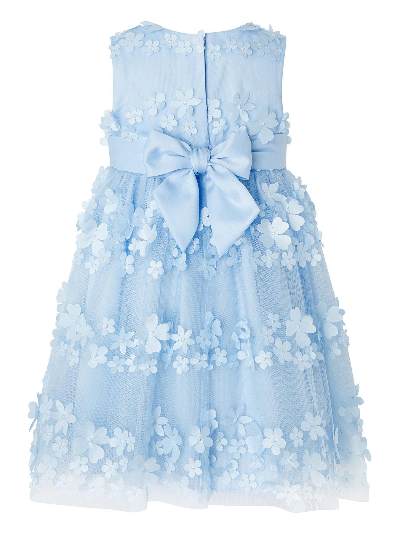 Monsoon Baby Girls Pretty Petal Blue 