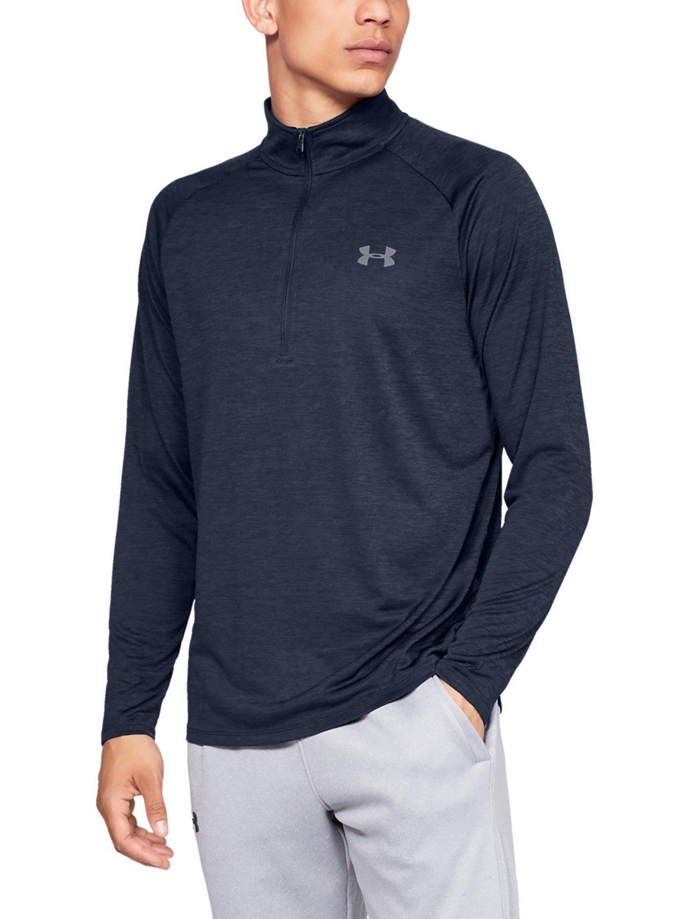 UNDER ARMOUR Training Tech 2.0 1/2 Zip Top - Academy Blue