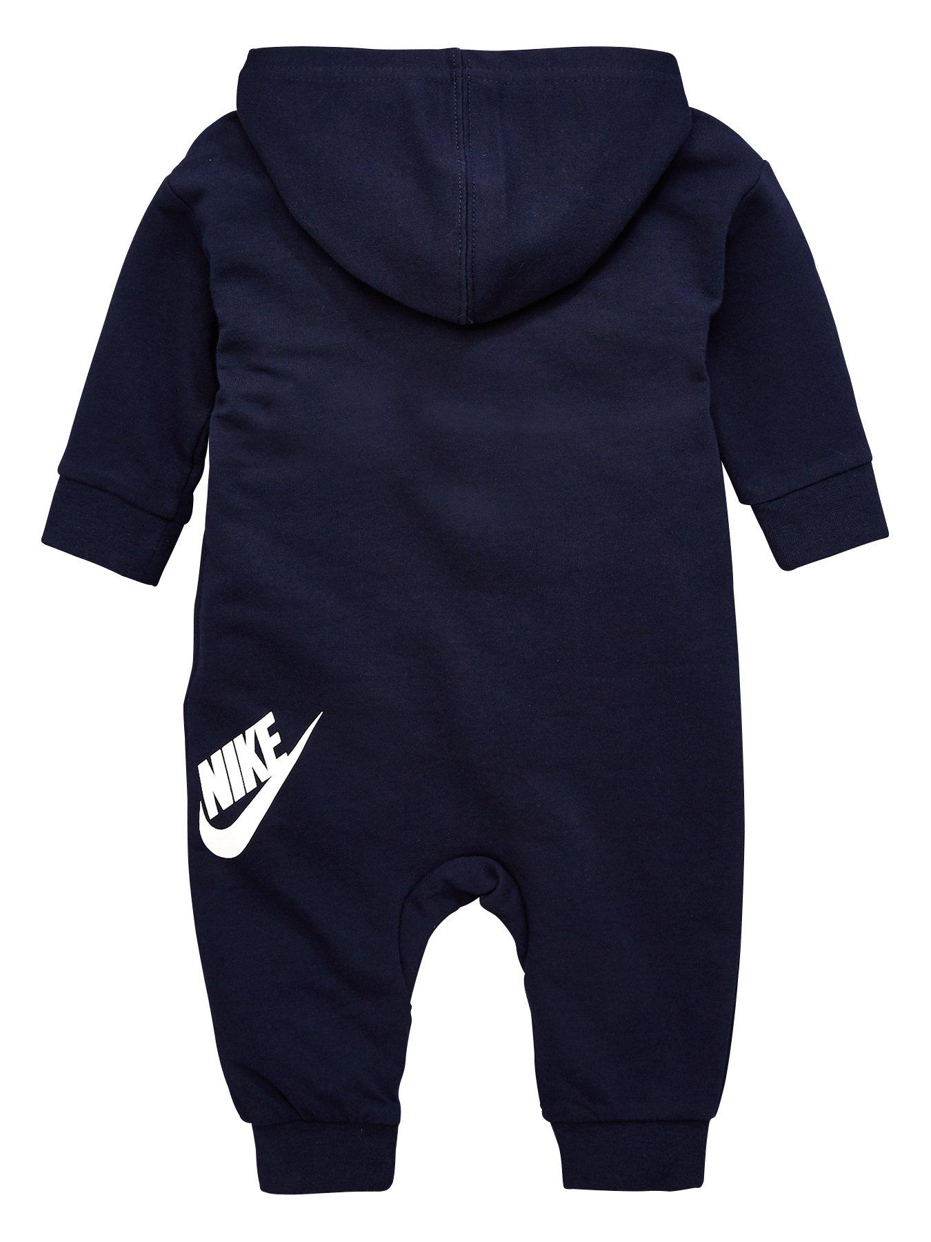 Nike Baby French Terry Coverall - Navy | very.co.uk