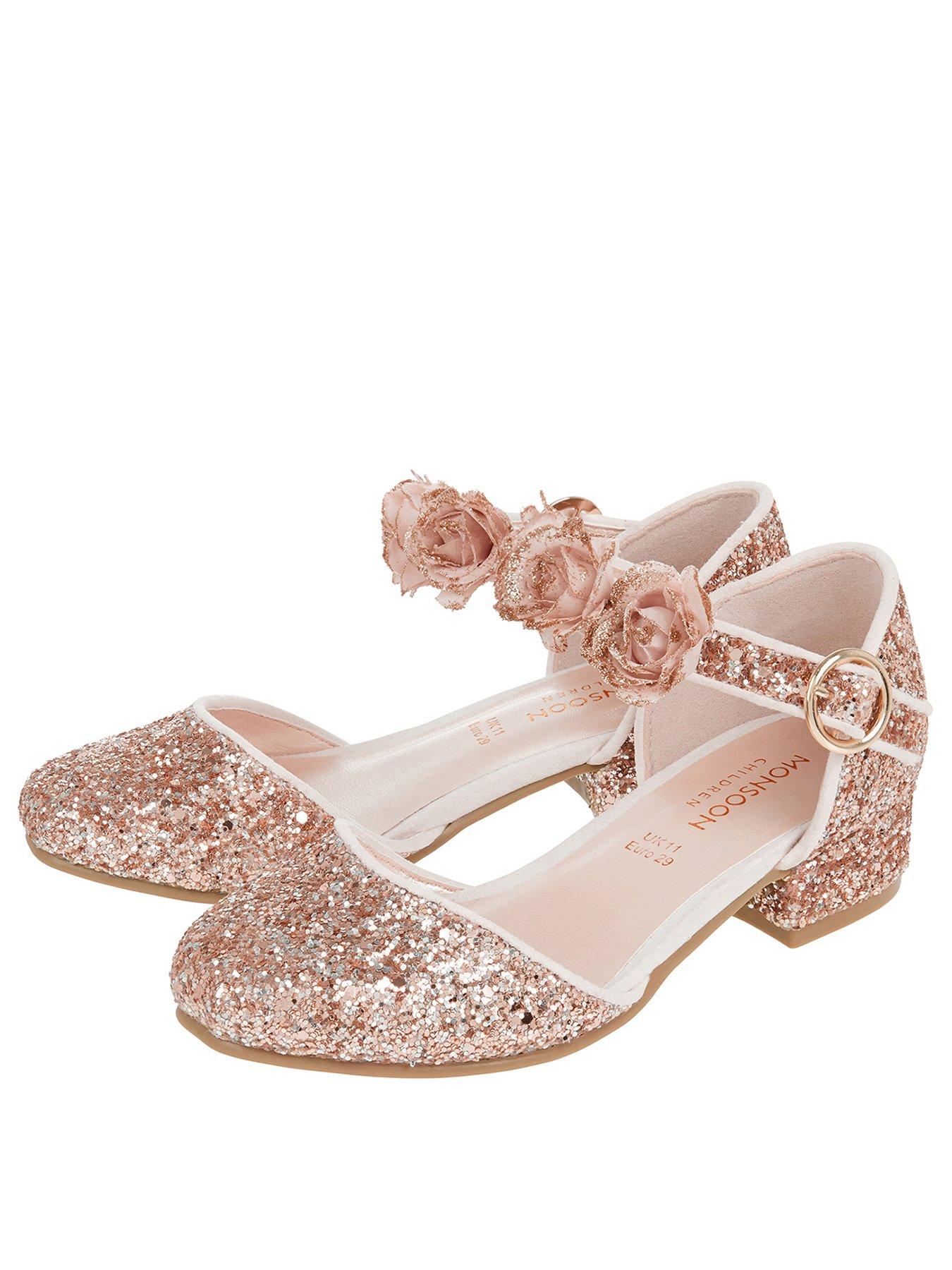 Monsoon Girls Abilene Glitter Corsage Two Part Shoe review