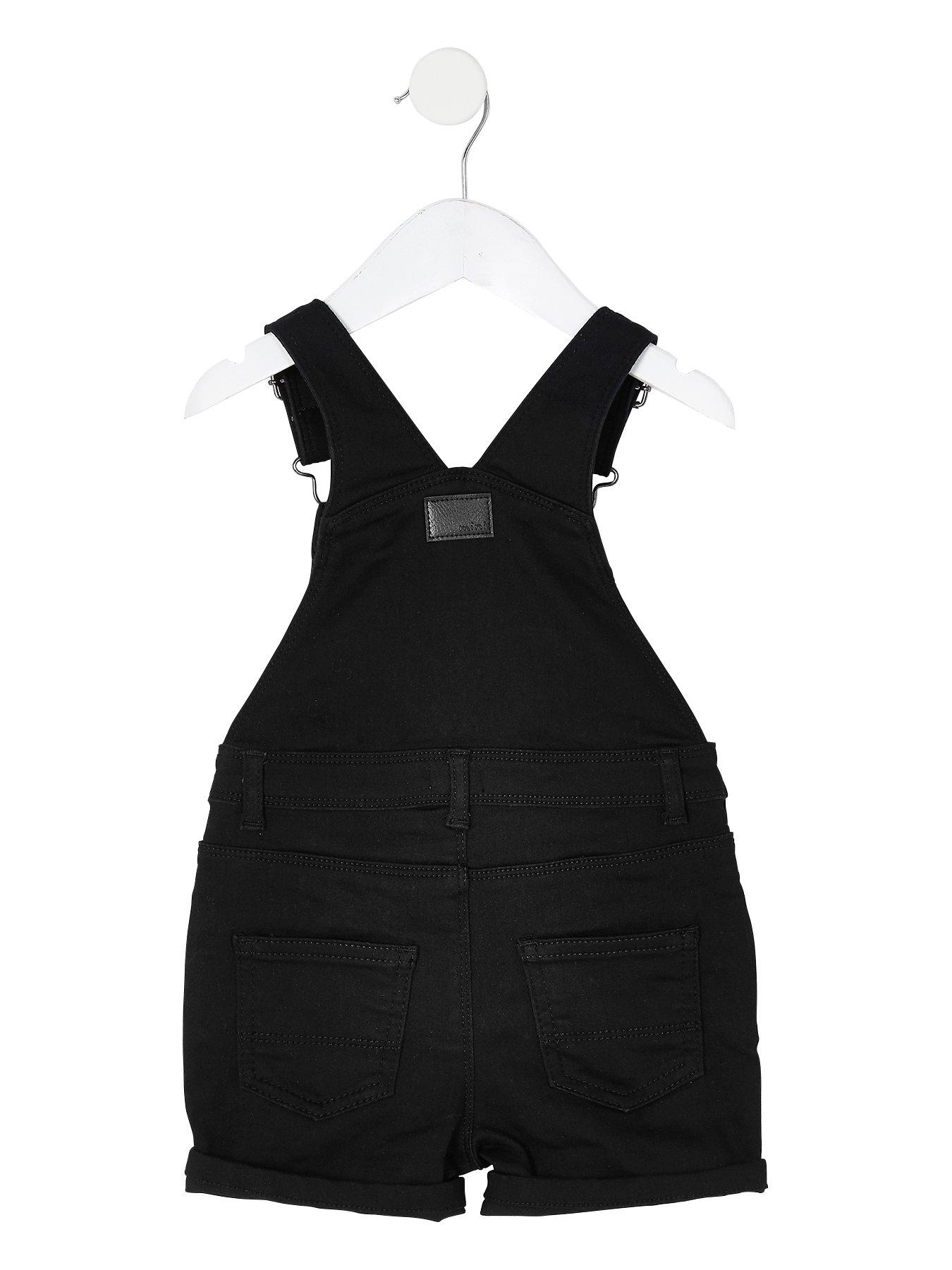 boys black dungarees