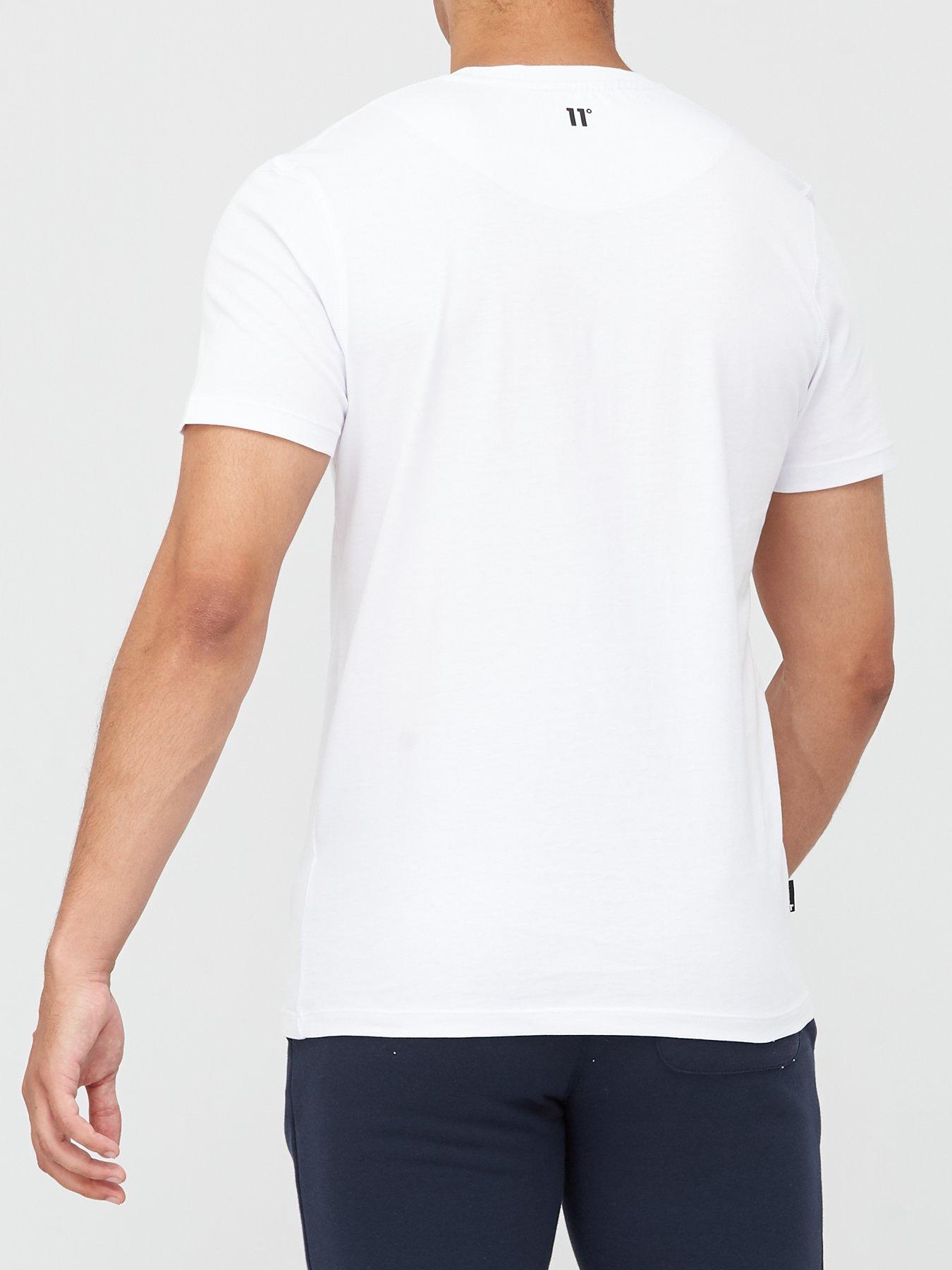 11 Degrees Core T-shirt - White | very.co.uk