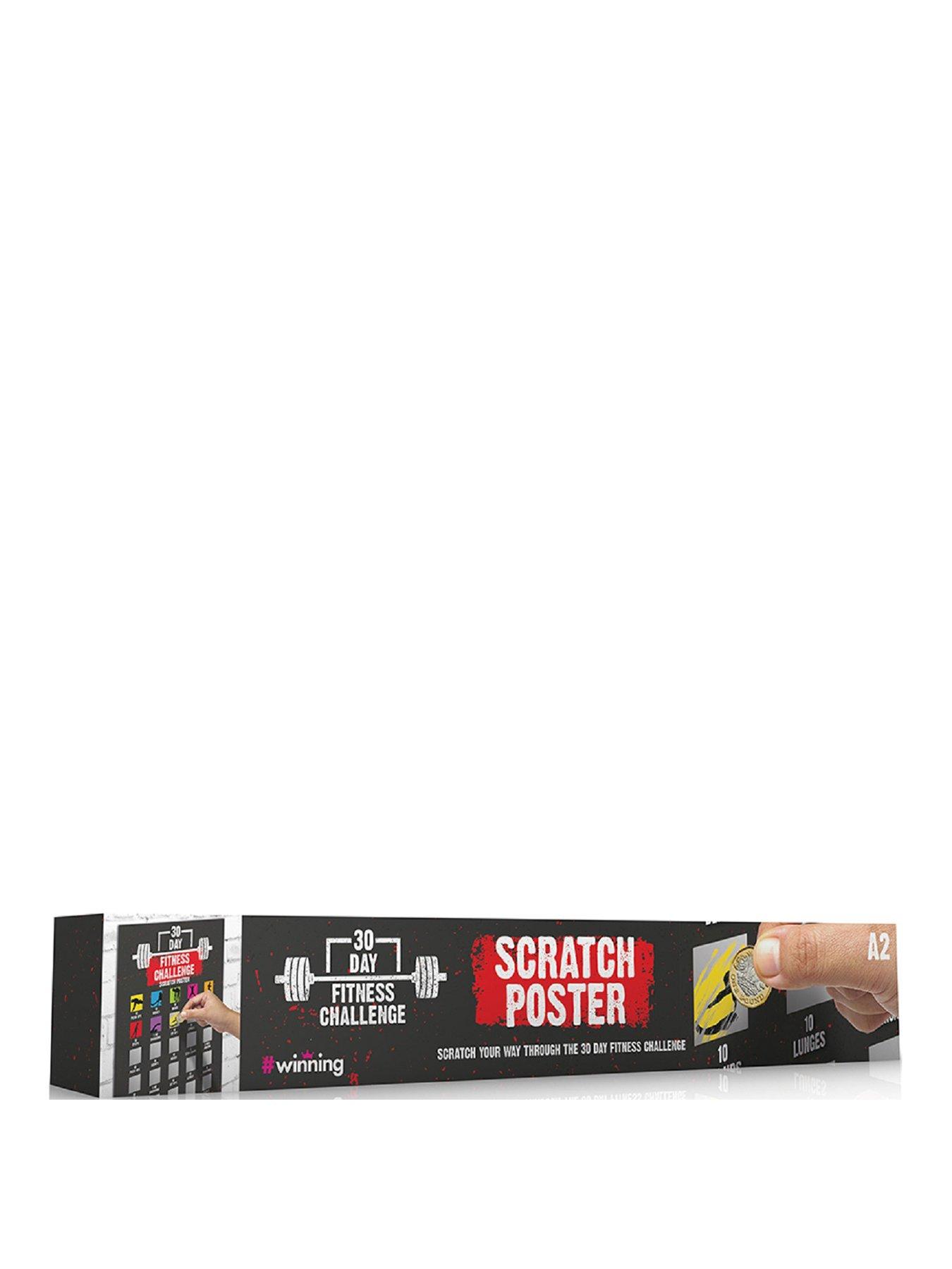 Menkind 100 day fitness scratch poster-Multi Multi
