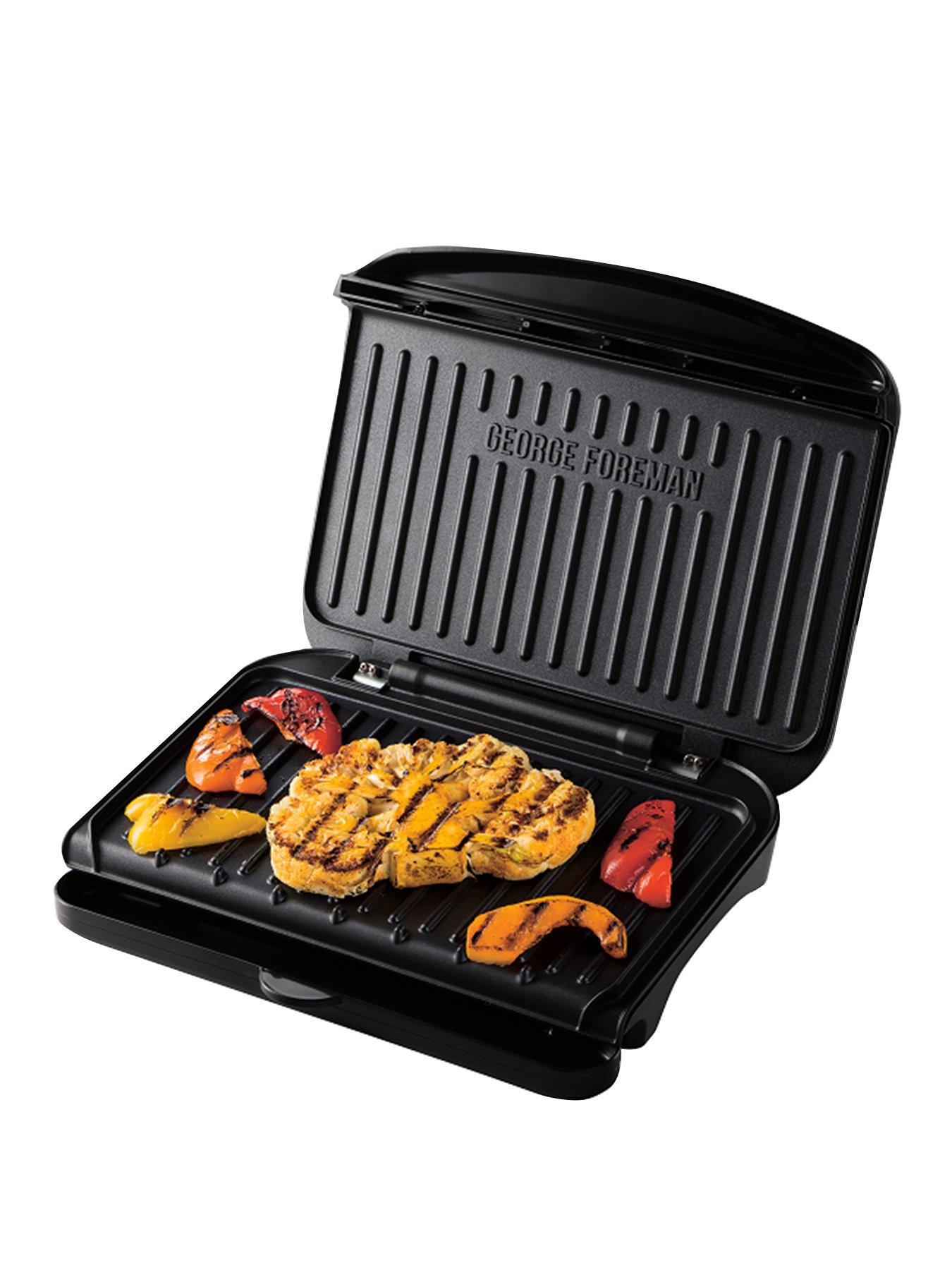 Product photograph of George Foreman Medium Black Fit Grill - 25810 from very.co.uk