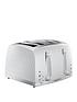 russell-hobbs-honeycomb-4-slice-white-plastic-toaster-26070front