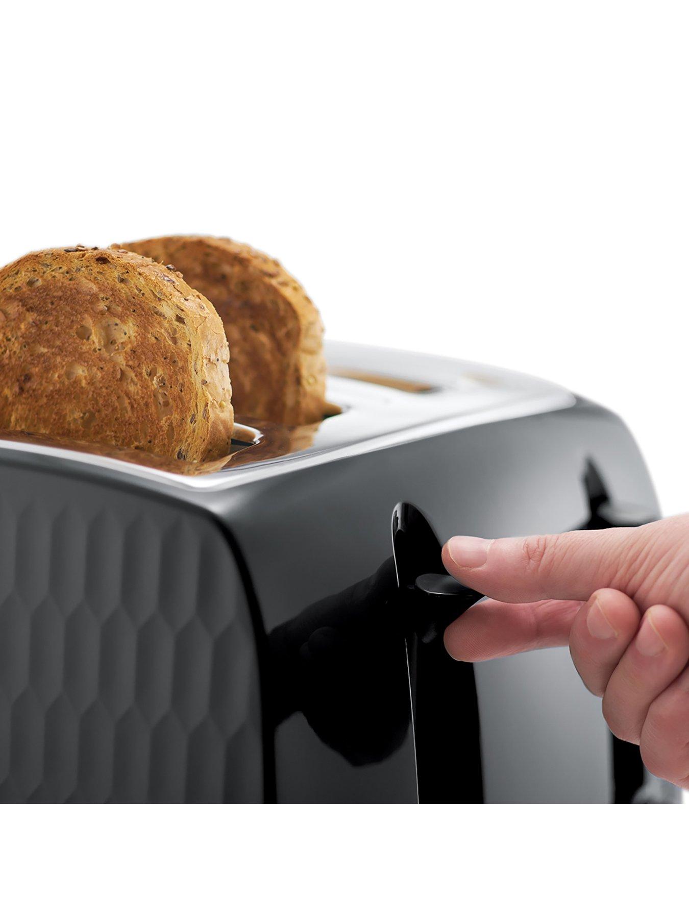 Buy Russell Hobbs 26071 Honeycomb 4 Slice Toaster - Black