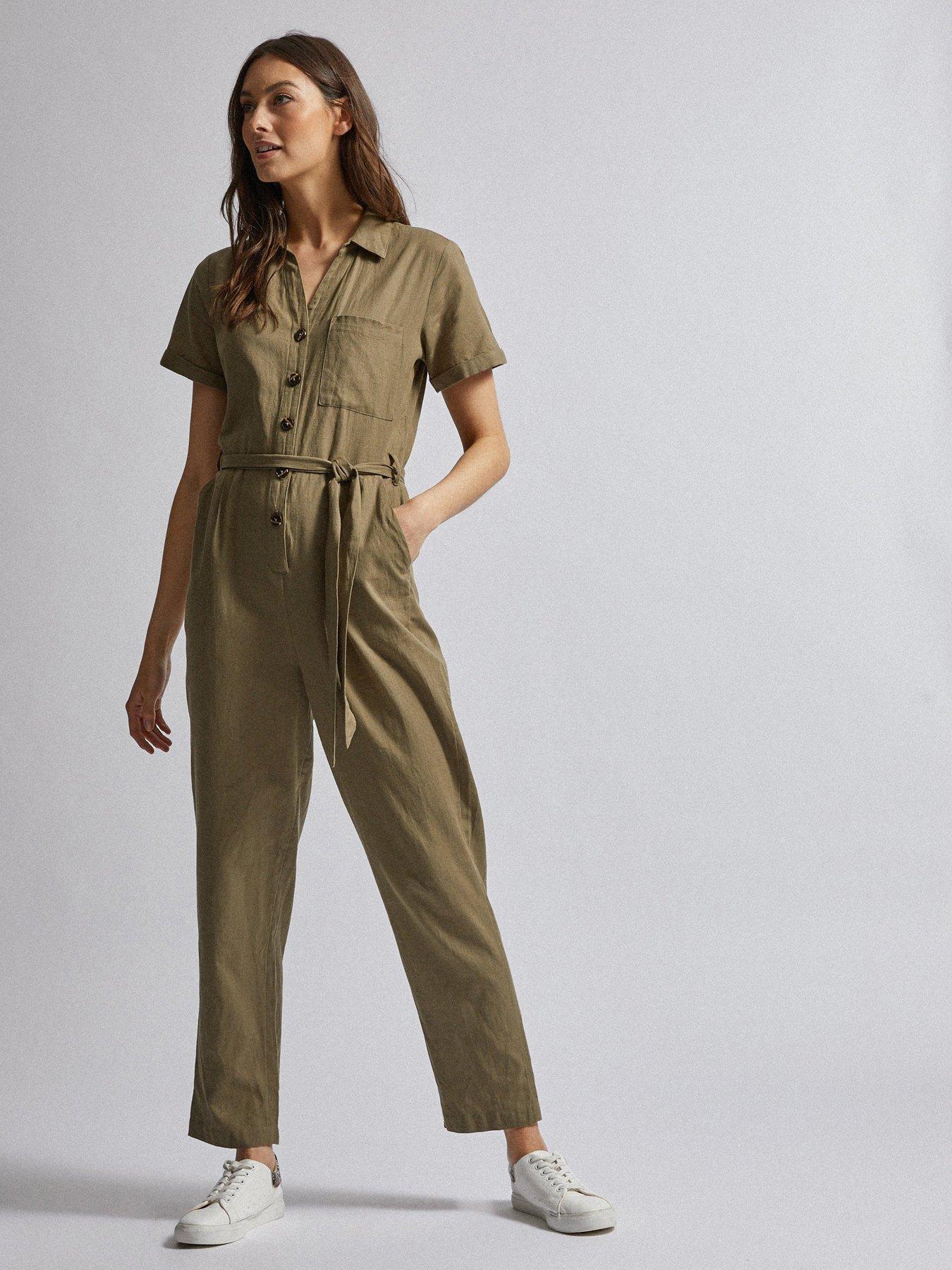 khaki jumpsuits uk