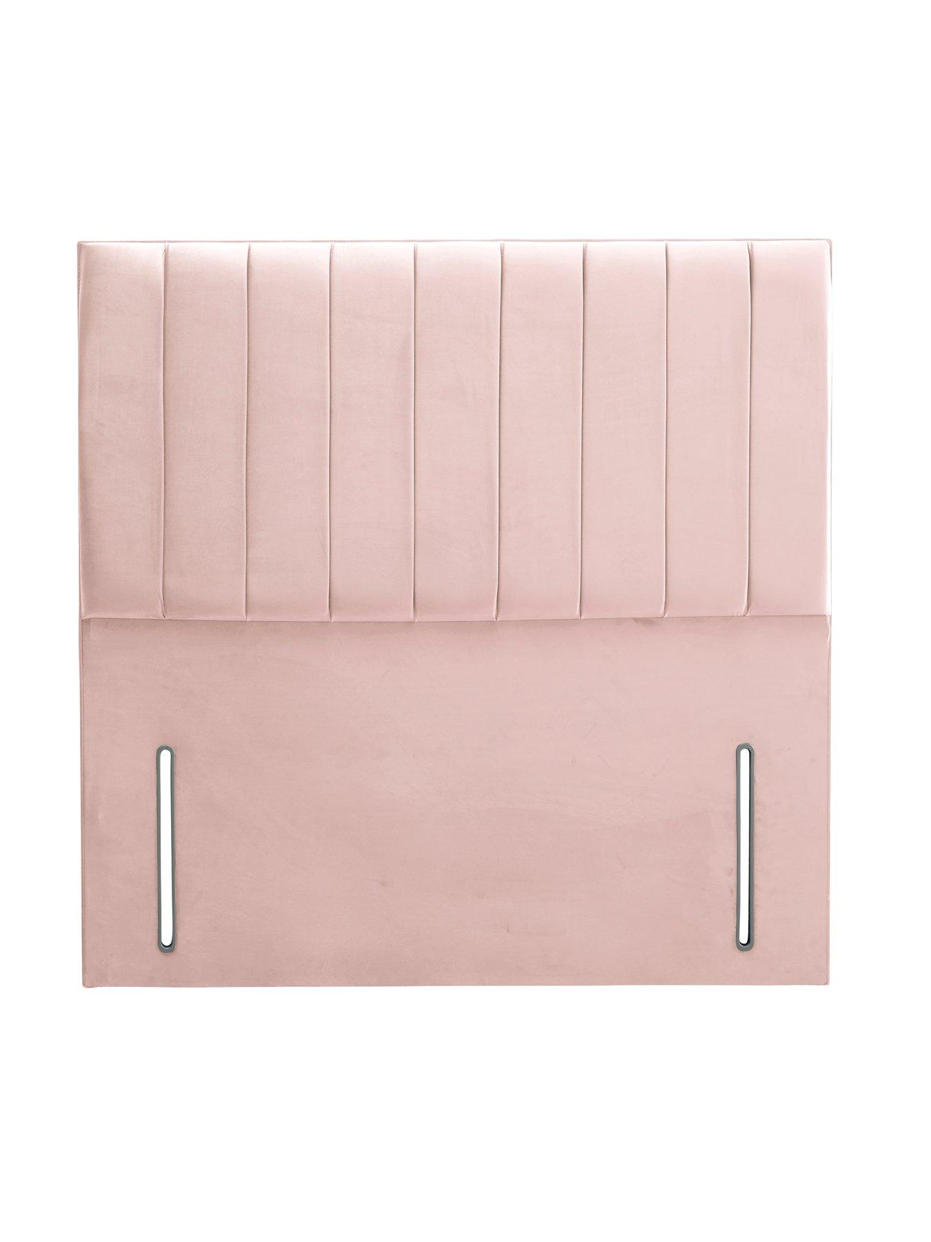 Image 1 of 6 of Shire Beds Liberty Velvet&nbsp;Headboard - Blush&nbsp;- FSC&reg; Certified