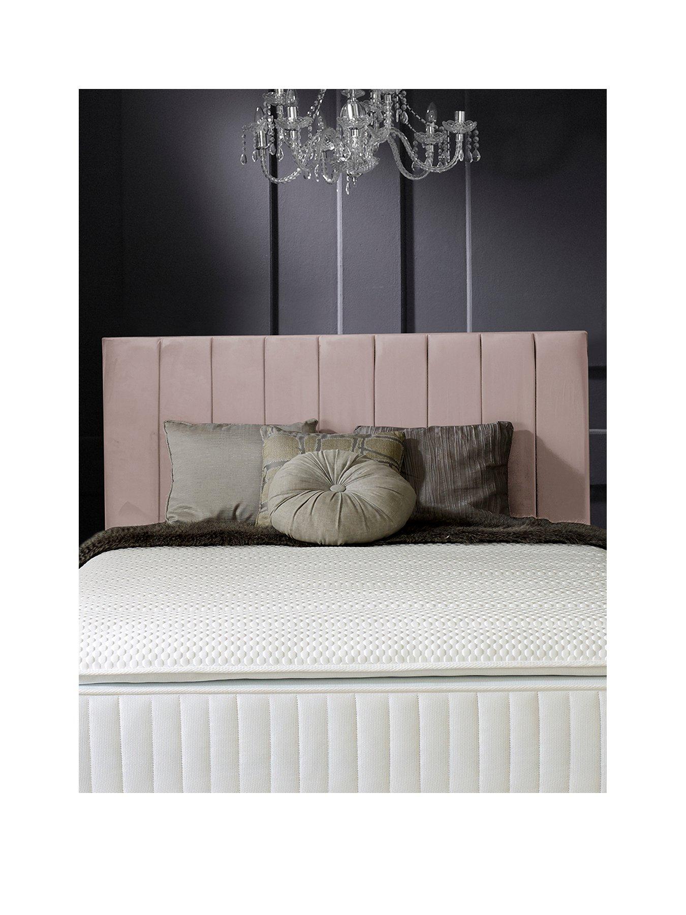 Image 2 of 6 of Shire Beds Liberty Velvet&nbsp;Headboard - Blush&nbsp;- FSC&reg; Certified