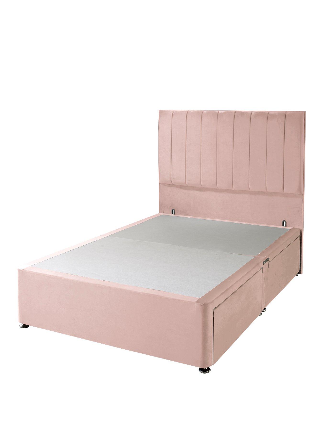 Image 3 of 6 of Shire Beds Liberty Velvet&nbsp;Headboard - Blush&nbsp;- FSC&reg; Certified