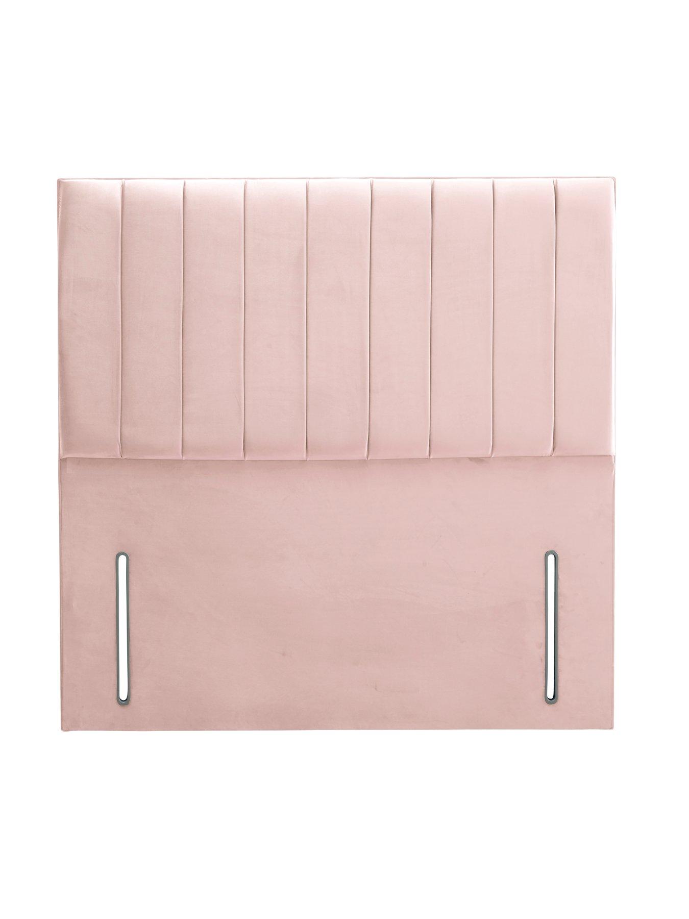 Image 4 of 6 of Shire Beds Liberty Velvet&nbsp;Headboard - Blush&nbsp;- FSC&reg; Certified