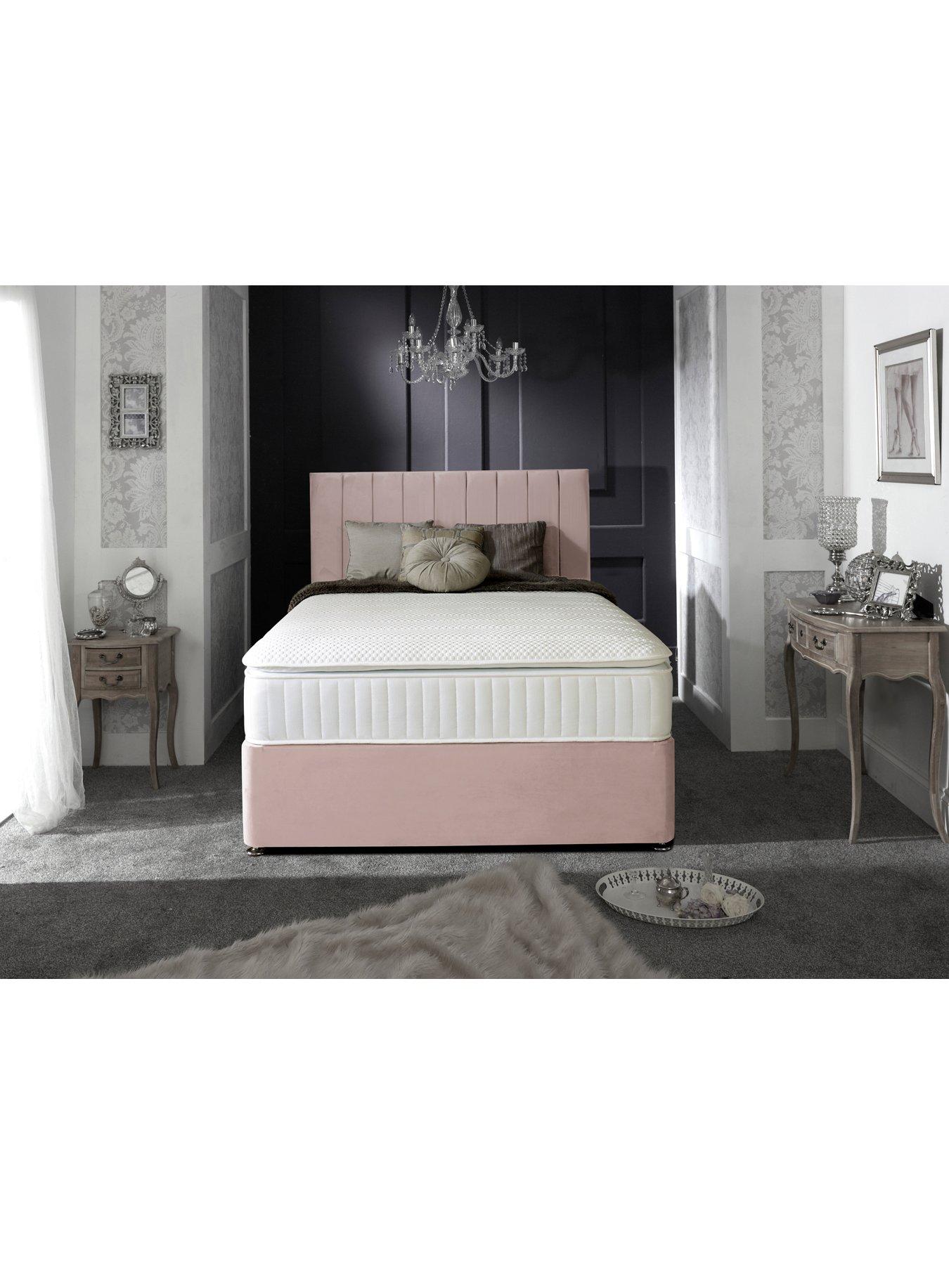 Image 5 of 6 of Shire Beds Liberty Velvet&nbsp;Headboard - Blush&nbsp;- FSC&reg; Certified