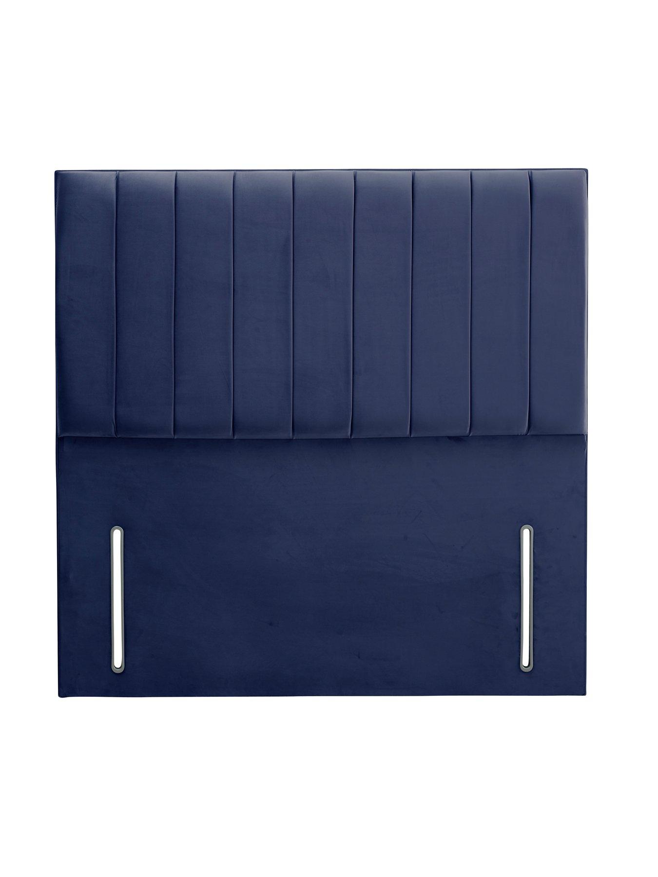 Image 1 of 5 of Shire Beds Liberty Velvet&nbsp;Headboard - Navy&nbsp;- FSC Certified