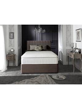 Product photograph of Shire Beds Liberty Velvet Divan Headboard - Grey from very.co.uk
