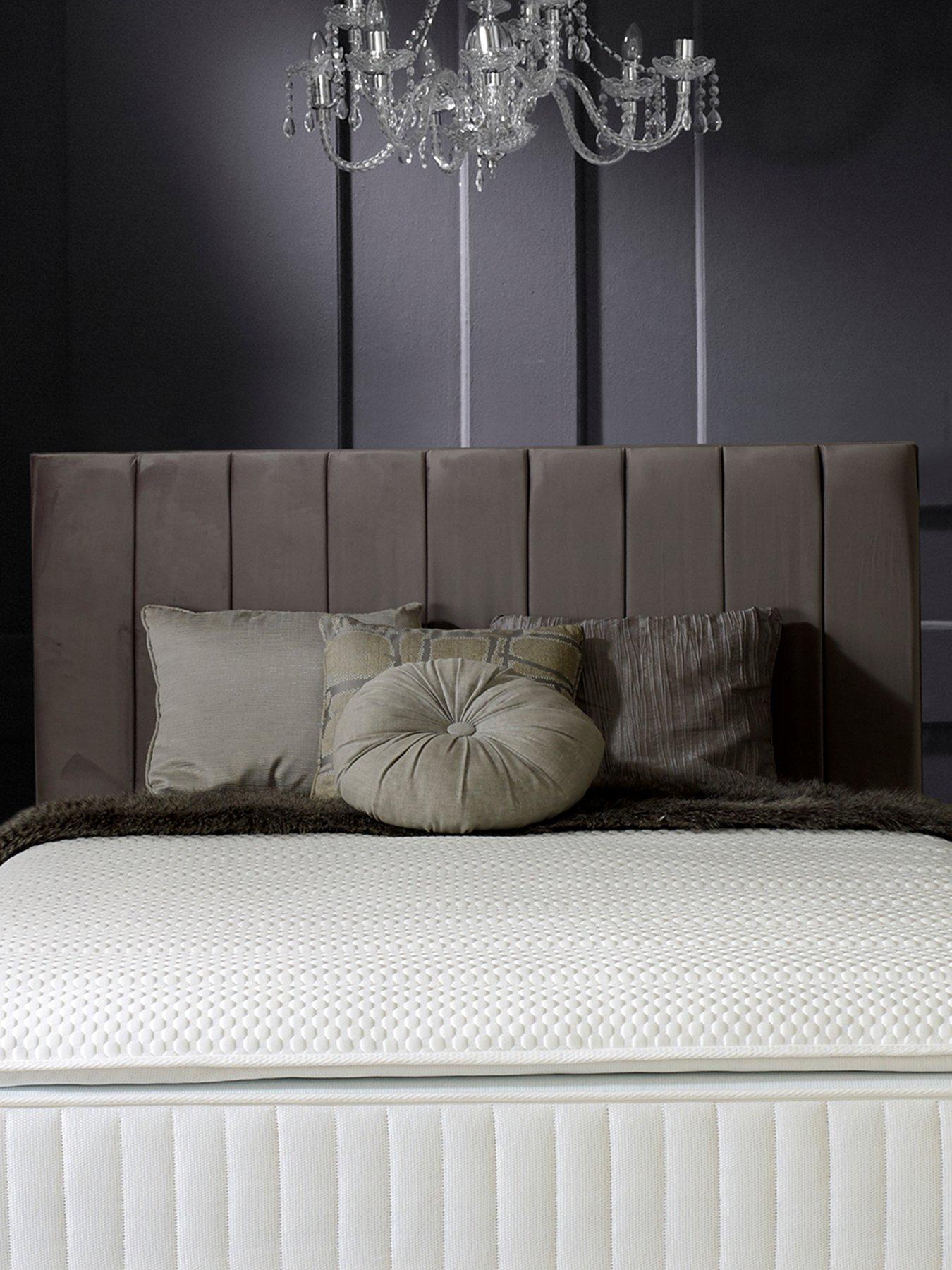 Shire Beds Liberty Velvet Headboard - Grey - FSC® Certified