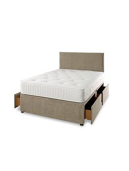 Product photograph of Shire Beds Tivoli Ortho Divan With Storage Options - Excludes Headboard from very.co.uk
