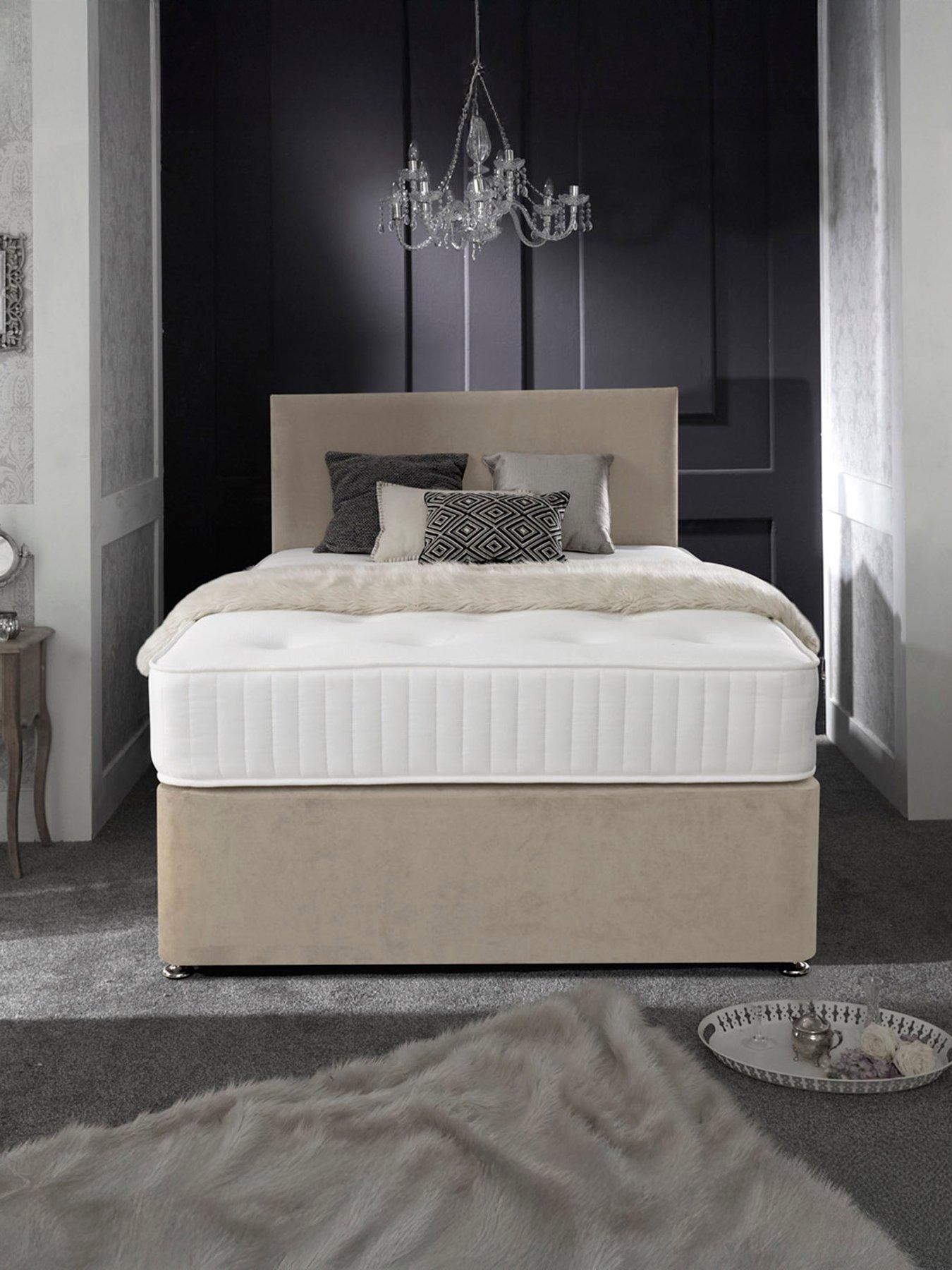 Image 1 of 6 of Shire Beds Tivoli Ortho Mattress and Upholstered Divan Base Bed Set (Headboard sold separately)&nbsp;- FSC&reg; Certified