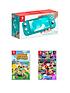  image of nintendo-switch-lite-console-with-animal-crossing-new-horizon-amp-mario-kart-8-deluxe