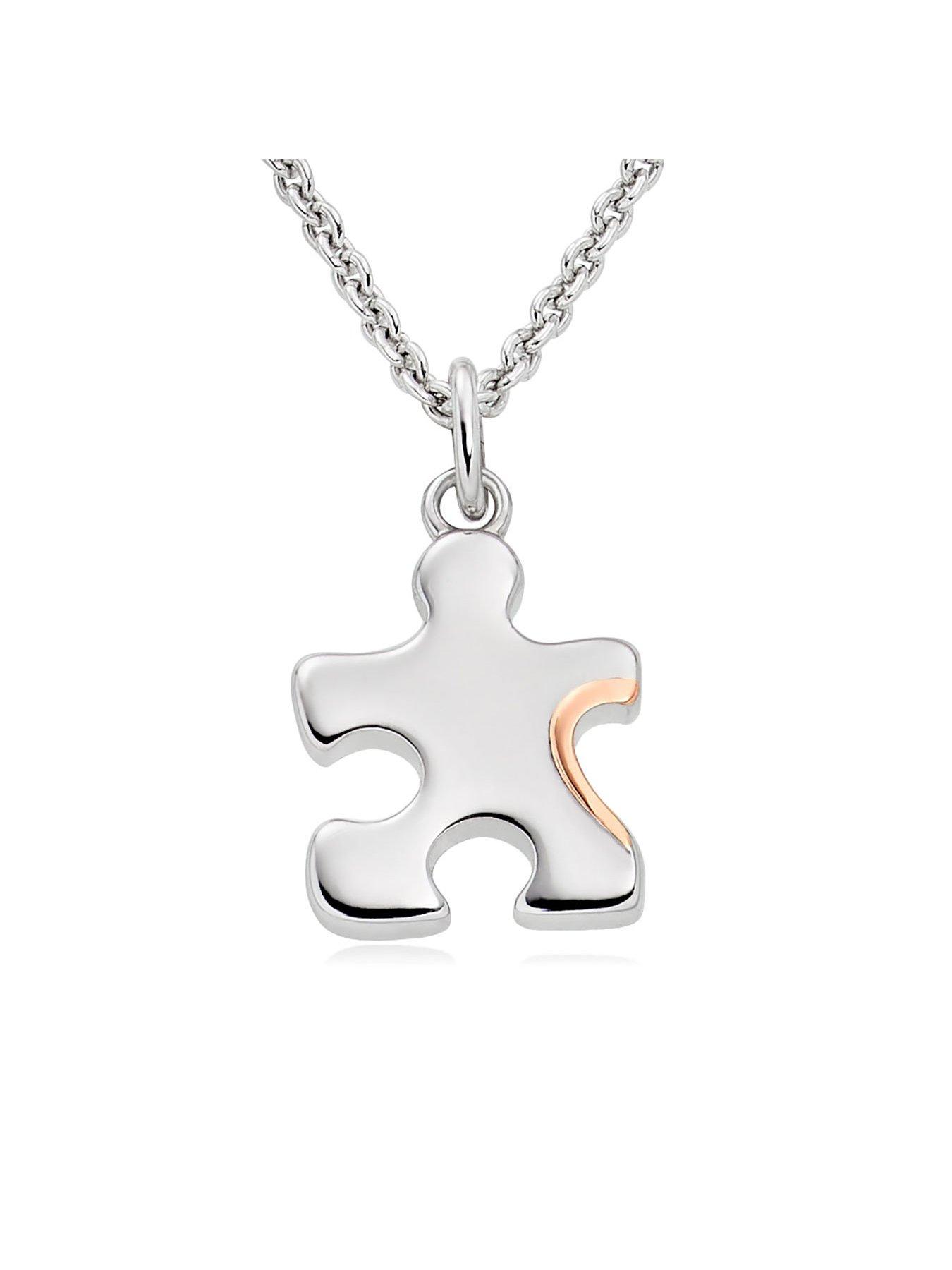 Mother daughter best sale puzzle piece necklace