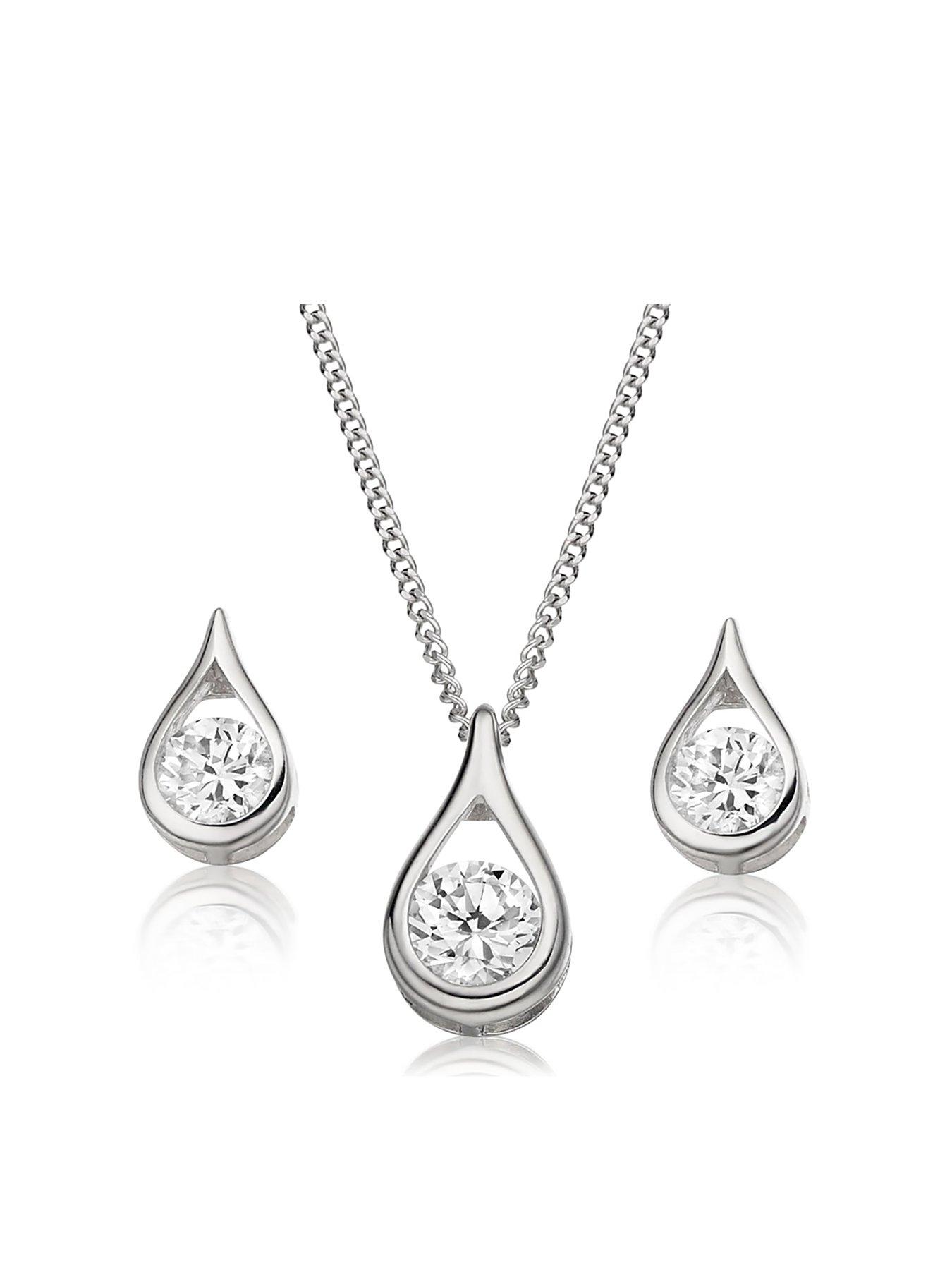 Beaverbrooks necklace and earring set shop