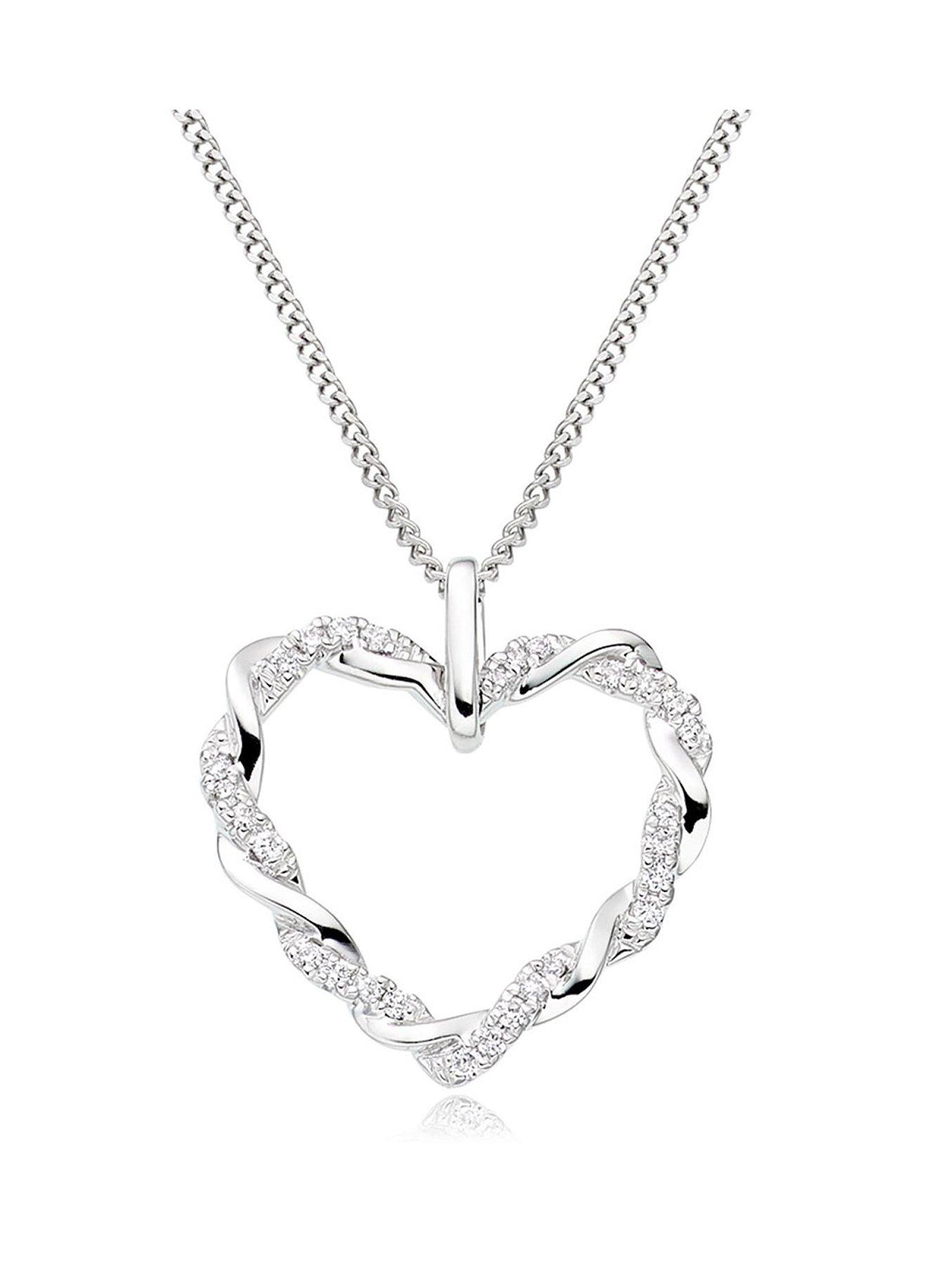 Twisted hot sale heart necklace