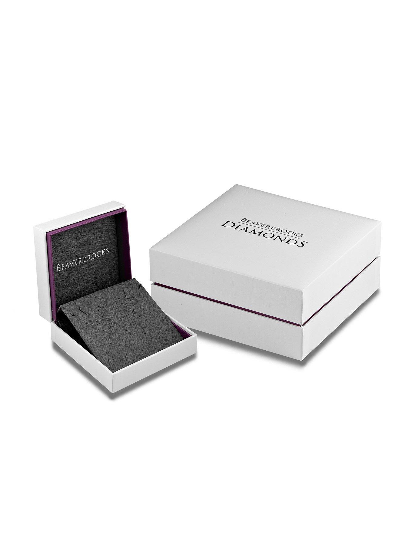 Image 3 of 4 of Beaverbrooks Entwine 9ct White Gold Diamond Heart Pendant