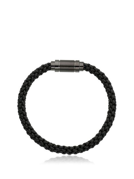 beaverbrooks-stainless-steelnbspleather-plait-mens-bracelet-black
