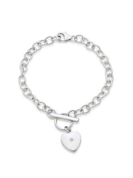 beaverbrooks-mini-b-childrens-silver-diamond-heart-bracelet