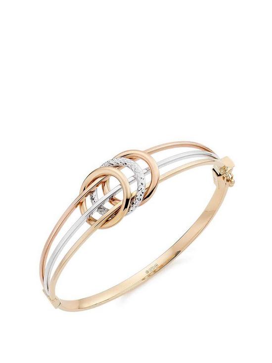 front image of beaverbrooks-9ct-gold-rose-gold-and-white-gold-sparkle-bangle