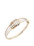  image of beaverbrooks-9ct-gold-rose-gold-and-white-gold-sparkle-bangle